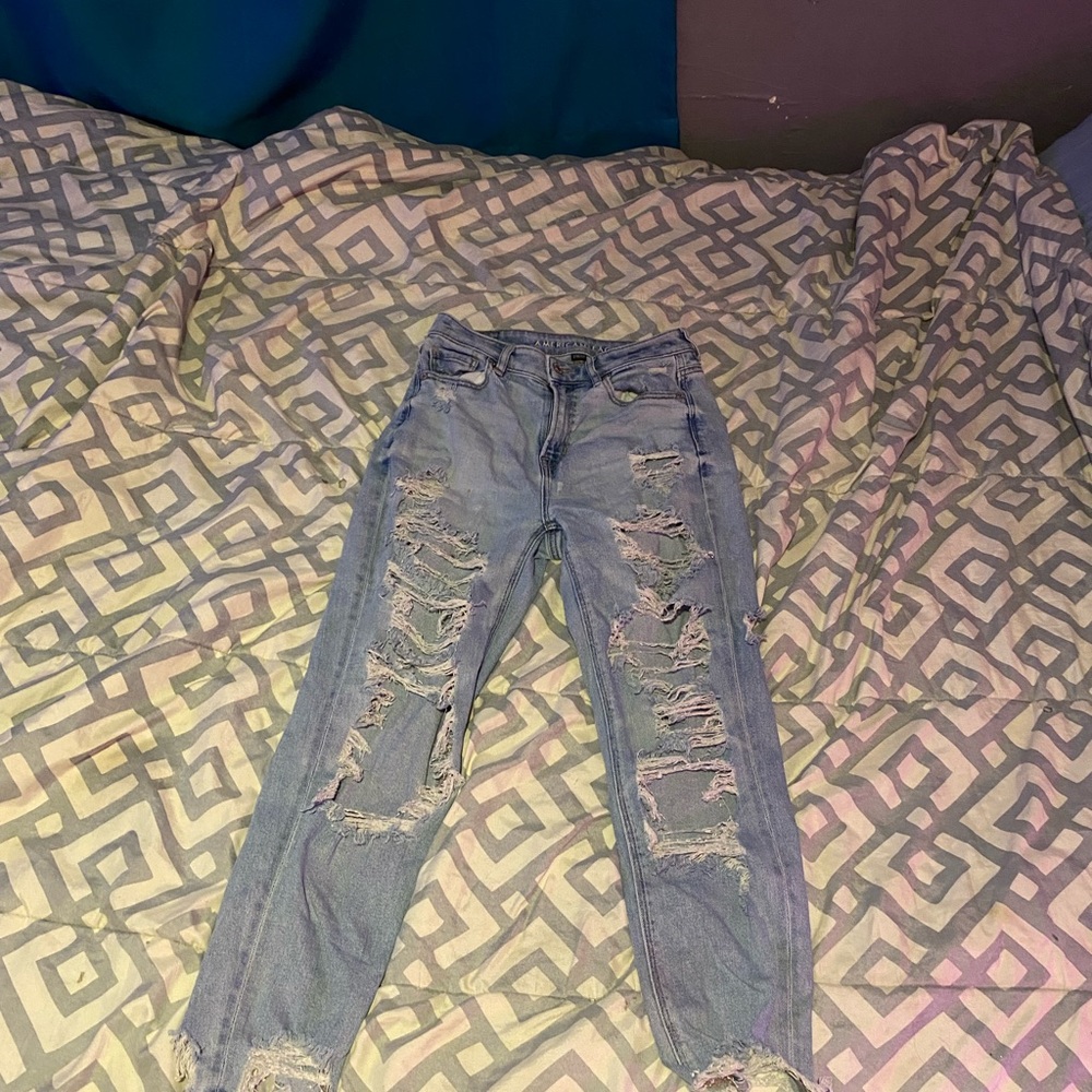 Ripped Blue Jeans